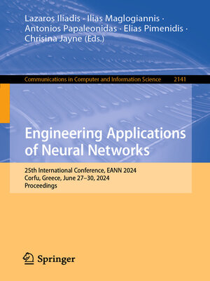 cover image of Engineering Applications of Neural Networks